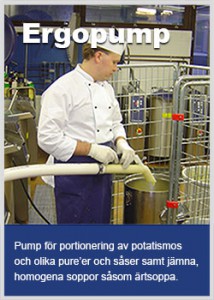 Pump för portionering