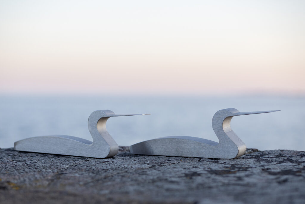 Bird statuettes  in acidproof, stainless steel - Made in Finland by HopS- design